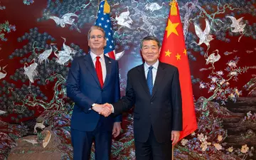 US-Finanzminister Bessent will am Wochenende Chinas Vizepremier He treffen. (Archivbild) - Foto: Zhang Xiaoyu/XinHua/dpa