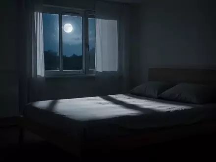 Ein ruhig beleuchtetes Schlafzimmer bei Nacht, das eine Atmosphäre der Entspannung und Erholung vermittelt. - Foto: über boerse-global.de
