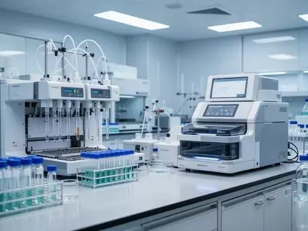 Moderne, sterile Laborumgebung mit wissenschaftlicher Analyseausrüstung für die molekularbiologische Diagnostik. - Foto: über boerse-global.de