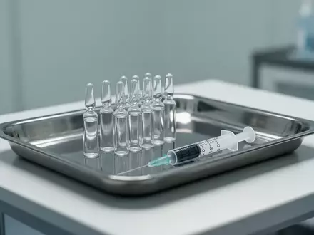Ein steriler Behandlungsraum mit medizinischen Instrumenten auf einem Edelstahltablett. - Foto: über boerse-global.de
