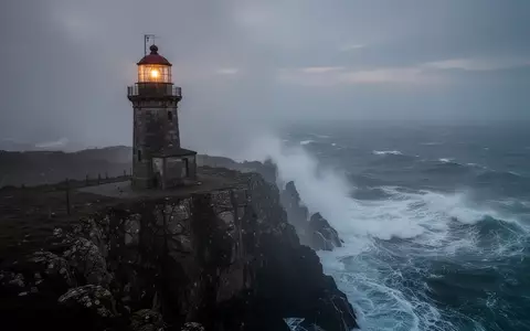 Ein einsamer Leuchtturm auf einer stürmischen Klippe steht als Symbol für die Belastungsgrenzen und Stabilität in Krisen. - Foto: über boerse-global.de