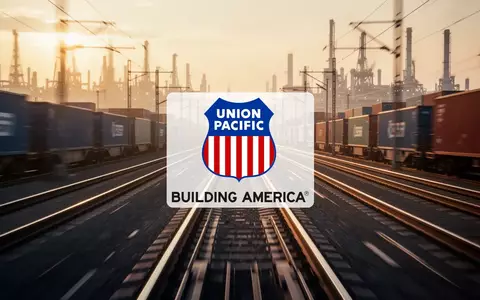 Moderne Bahngleise in einer weitläufigen Industrielandschaft bei Sonnenuntergang als Symbol für Logistik und Wachstum. - Foto: über boerse-global.de