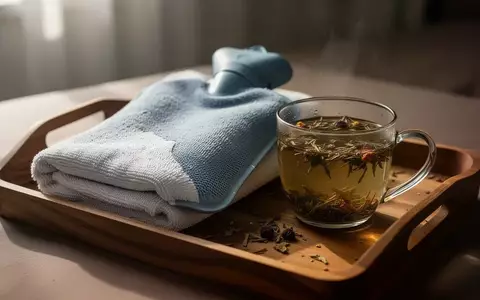 Symbolbild: Wärmflasche, Handtuch und Kräutertee - Foto: über boerse-global.de