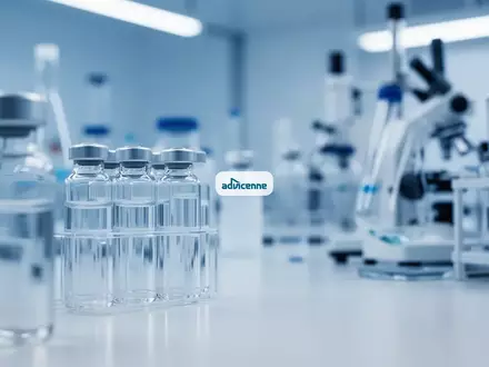 Abstrakte Darstellung eines modernen pharmazeutischen Labors mit Fokus auf medizinische Forschung und klinische Entwicklung. - Foto: über boerse-global.de