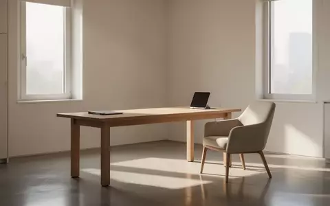 Ein heller, minimalistischer Behandlungsraum mit einem Holztisch und einem Stuhl in einer ruhigen, professionellen Atmosphäre. - Foto: über boerse-global.de