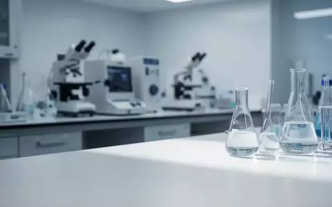 Ein steriles, modernes medizinisches Forschungslabor mit Laborgeräten und Glasbehältern in einer ruhigen, klinischen Umgebung. - Foto: über boerse-global.de