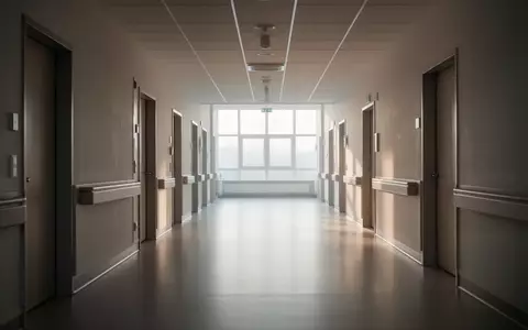 Ein minimalistischer, lichtdurchfluteter Krankenhausflur in Norddeutschland ohne Personen oder Beschilderung. - Foto: über boerse-global.de