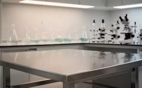 Ein steriler, moderner Labortisch mit wissenschaftlichen Glasgeräten in einer hellen, professionellen Forschungsumgebung. - Foto: über boerse-global.de