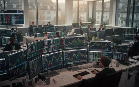 Blick auf einen modernen Schweizer Handelsraum mit Börsenkursen auf Monitoren vor einer Zinsentscheidung der Fed. - Foto: über boerse-global.de
