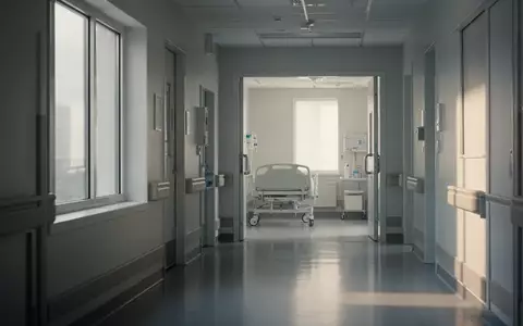 Ein heller, moderner Krankenhausflur mit klaren architektonischen Linien und natürlichem Lichteinfall. - Foto: über boerse-global.de