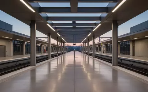 Ein leerer, moderner Bahnsteig bei Dämmerung mit architektonischen Linien und ruhiger Atmosphäre. - Foto: über boerse-global.de