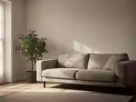 Symbolbild: helles, minimalistisch eingerichtetes Wohnzimmer - Foto: über boerse-global.de