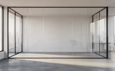 Ein minimalistisch gestalteter, leerer Büroraum mit großen Glaswänden und hellem Tageslicht. - Foto: über boerse-global.de