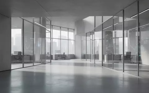 Ein minimalistischer, moderner Innenraum mit klaren architektonischen Linien und natürlichem Licht, der eine professionelle Finanzumgebung symbolisiert. - Foto: über boerse-global.de