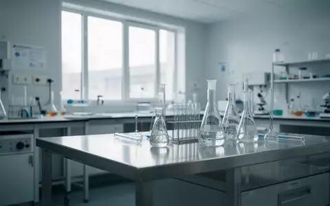 Ein steriler, modern eingerichteter medizinischer Forschungsraum mit glänzenden Edelstahloberflächen bei Tageslicht. - Foto: über boerse-global.de