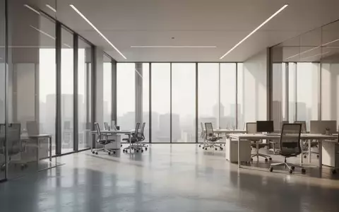 Ein minimalistisch gestaltetes, modernes Bürogebäude mit klaren architektonischen Linien und hellem Tageslicht. - Foto: über boerse-global.de