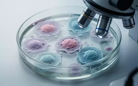 Mikroskopische Aufnahme von Zellstrukturen in einer Laborschale zur Veranschaulichung genetischer Forschung. - Foto: über boerse-global.de