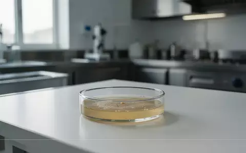Eine Petrischale mit Nährboden auf einem Labortisch in einer professionellen Küchenumgebung. - Foto: über boerse-global.de
