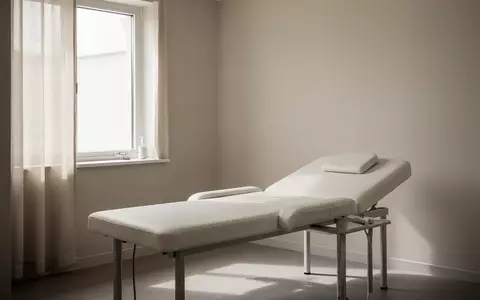 Ein heller, minimalistischer Behandlungsraum in einer medizinischen Praxis mit natürlichem Lichteinfall. - Foto: über boerse-global.de
