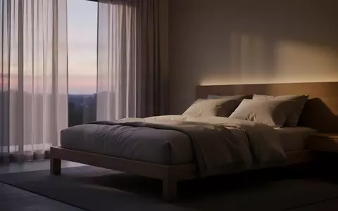 Ein minimalistisch eingerichtetes Schlafzimmer mit weichem Tageslicht in einer ruhigen, entspannten Atmosphäre. - Foto: über boerse-global.de