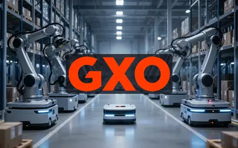 Moderne, automatisierte Logistikanlage mit Robotern in einer sauberen, industriellen Umgebung. - Foto: über boerse-global.de
