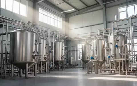Moderne industrielle Anlage zur chemischen Verarbeitung mit Edelstahltanks und Rohrleitungen in einer hellen Fabrikhalle. - Foto: über boerse-global.de