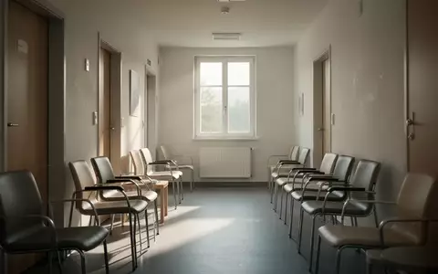 Ein leerer, ruhiger Wartebereich in einer Arztpraxis mit neutralem Interieur und einfallendem Tageslicht. - Foto: über boerse-global.de
