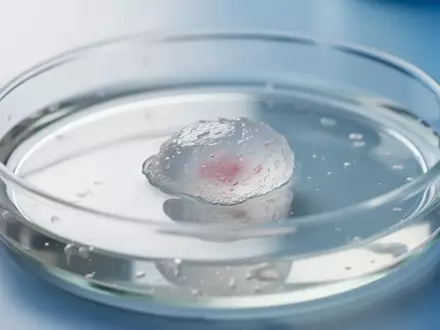 Ein menschliches kortikales Organoid in einer Petrischale in einem sterilen Laborumfeld. - Foto: über boerse-global.de