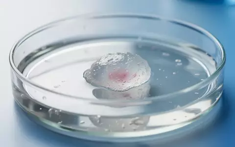 Ein menschliches kortikales Organoid in einer Petrischale in einem sterilen Laborumfeld. - Foto: über boerse-global.de