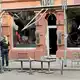 Großen Schaden richtete die Explosion an der Zeil in Frankfurt an. - Bild: Mike Seeboth/dpa