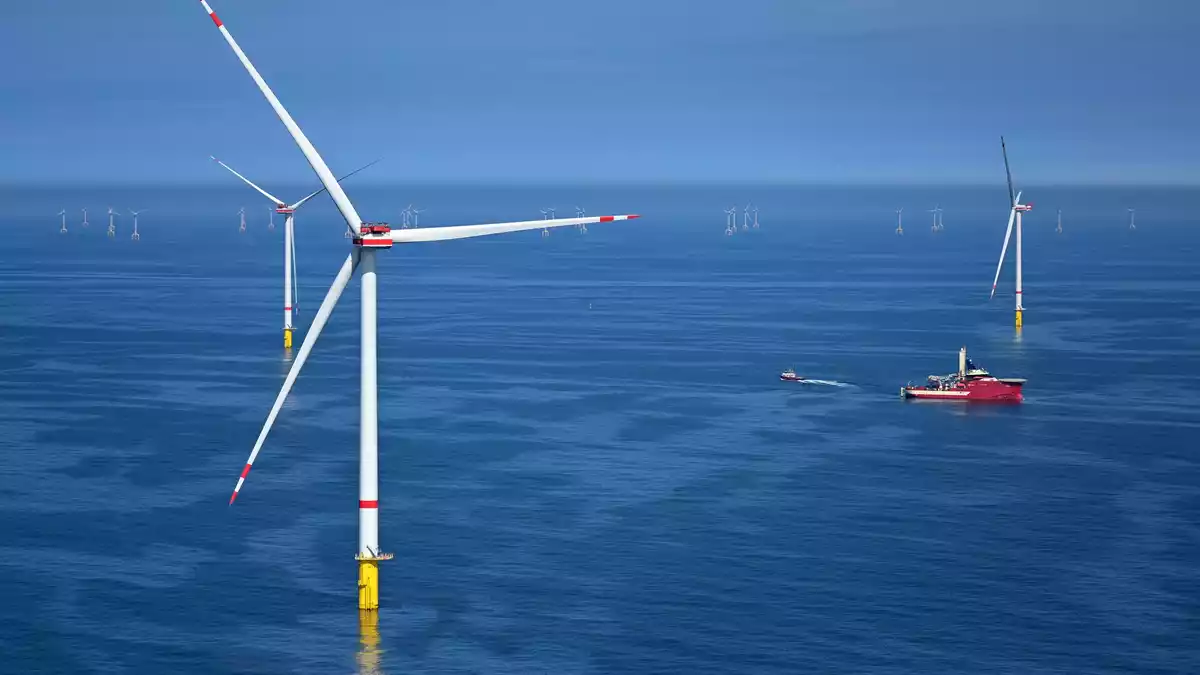 Der Windpark He Dreiht besteht aus 64 Windenergieanlagen. (Archivbild)  - Bild: Lars Penning/dpa