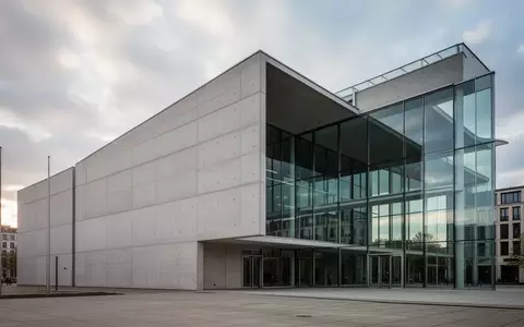 Moderne Fassade eines Berliner Regierungsgebäudes in neutralem Licht ohne Beschriftung. - Foto: über boerse-global.de