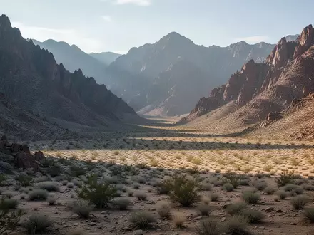 Weite, unberührte Berglandschaft im amerikanischen Westen mit karger Vegetation unter natürlichem Tageslicht. - Foto: über boerse-global.de