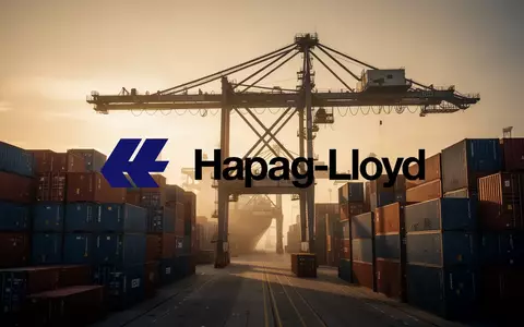 Moderne Hafenanlage mit Containern und Kränen bei Sonnenuntergang als Symbol für globale Logistik und Partnerschaften. - Foto: über boerse-global.de