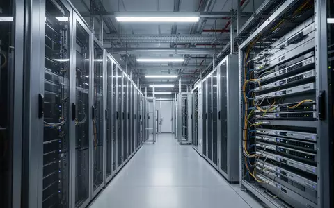 Moderne Industrieanlage mit hochtechnologischen Server- und Infrastruktursystemen in einer Produktionshalle. - Foto: über boerse-global.de