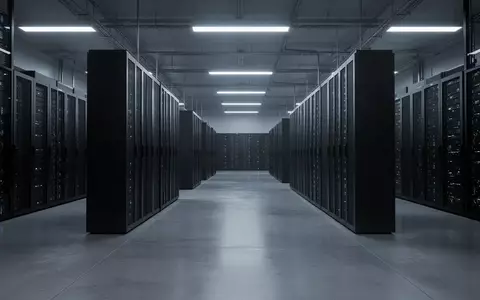 Moderne Supercomputing-Infrastruktur mit langen Reihen von Servergehäusen in einer großen, dezent beleuchteten Halle. - Foto: über boerse-global.de