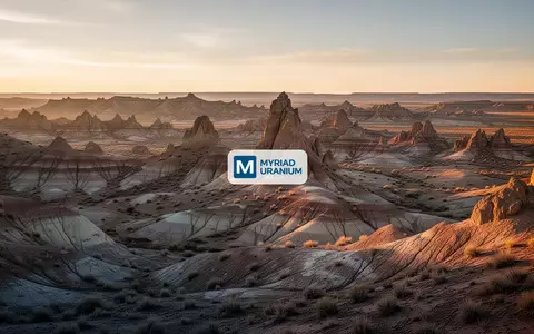 Weite, zerklüftete Wüstenlandschaft in Wyoming bei Sonnenaufgang mit Fokus auf geologische Gesteinsformationen. - Foto: über boerse-global.de
