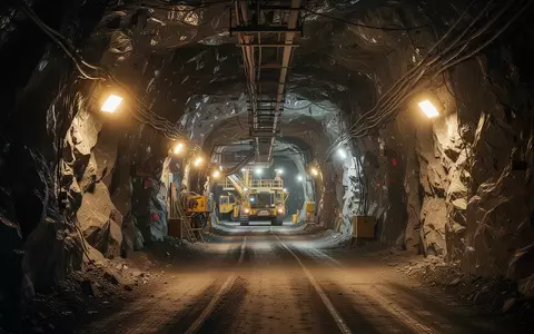 Ein moderner Untertage-Silberbergbau-Tunnel mit industrieller Beleuchtung. - Foto: über boerse-global.de