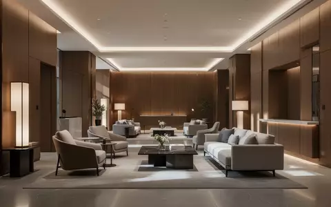 Modernes Hotel-Lobby-Interieur mit hochwertigen Designermöbeln und eleganter Atmosphäre. - Foto: über boerse-global.de