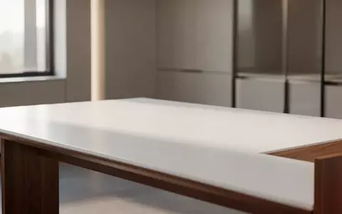 Ein minimalistischer, aufgeräumter Arbeitsplatz mit einem leeren Holztisch in hellem, natürlichem Tageslicht. - Foto: über boerse-global.de