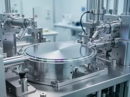 Industrielle Halbleiter-Fertigungsanlagen in einer sterilen Laborumgebung ohne sichtbare Produkte oder Beschriftungen. - Foto: über boerse-global.de