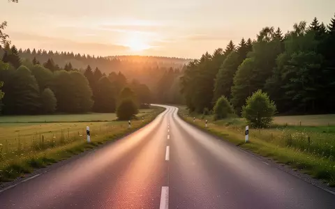 Eine leere, sich schlängelnde Landstraße im frühen Morgenlicht, die eine lange sportliche Wegstrecke symbolisiert. - Foto: über boerse-global.de