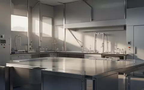 Ein minimalistisches, modernes Prüflabor mit klaren Linien und neutralen Oberflächen, das Präzision und Sicherheit vermittelt. - Foto: über boerse-global.de