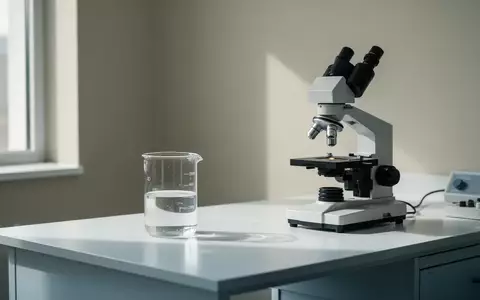 Ein steriler Labortisch mit medizinischen Instrumenten und einem Glasgefäß in einem hellen, neutralen Raum. - Foto: über boerse-global.de