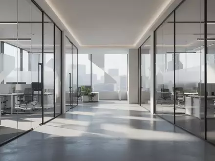 Modernes, minimalistisches Büro-Interieur mit klaren Linien und natürlichem Licht, das eine professionelle und effiziente Arbeitsumgebung symbolisiert. - Foto: über boerse-global.de