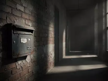 Ein dunkler Briefschlitz in einer gemauerten Wand in einem schattigen Flur. - Foto: über boerse-global.de