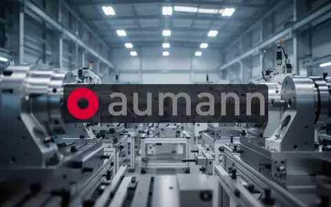 Abstrakte Darstellung moderner Industrieproduktion und Fertigungstechnik in einer Werkshalle mit atmosphärischer Beleuchtung. - Foto: über boerse-global.de