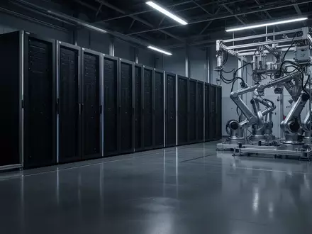 Ein hochmodernes industrielles Forschungslabor mit metallischen Oberflächen und einer minimalistischen, technologischen Umgebung. - Foto: über boerse-global.de