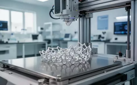 Ein steriles medizinisches Labor mit modernen Geräten zur Herstellung von Implantaten und feinen Gitterstrukturen. - Foto: über boerse-global.de