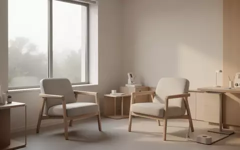 Ein heller, minimalistisch gestalteter Beratungsraum mit Tageslicht und einer ruhigen Atmosphäre. - Foto: über boerse-global.de